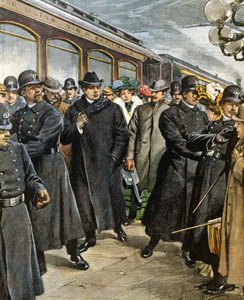 イタリアの作曲家ピエトロ・マスカーニ（1863-1945）がニューヨークに到着。