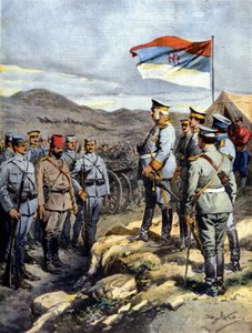 バルカン戦争：モンテネグロのニコラ王 作： Achille Beltrame