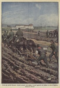 古代ローマのように、剣の横にあるララトロ 作： Achille Beltrame
