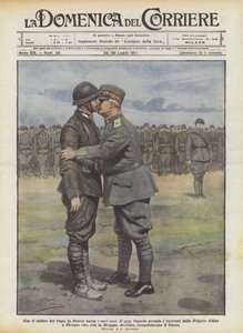 祖国は首長の唇で英雄にキスします