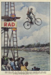 走って、飛んで、ダイビング！ 作： Achille Beltrame