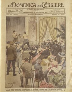 表紙のイラストは、若者を救済するためのニューヨークのパーティー 作： Achille Beltrame