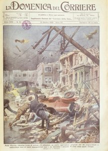 アメリカ・フロリダ州のハリケーンの表紙イラスト 作： Achille Beltrame