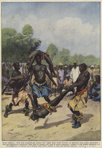 アフリカの踊り 作： Achille Beltrame