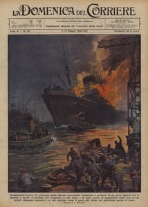 劇的な到着 作： Achille Beltrame