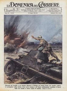 歩兵の一人であるトブルックの前の砦への攻撃中に、よりよく攻撃するために？