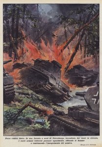 火に対する鉄 作： Achille Beltrame