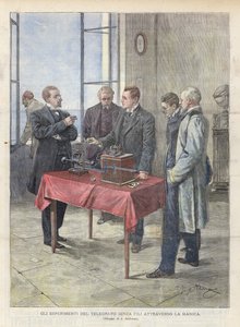 チャネルを介した無線電信実験 作： Achille Beltrame