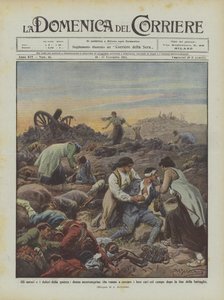 戦争の恐怖と苦痛、フィールドで愛する人を探しに行くモンテネグロ女性？