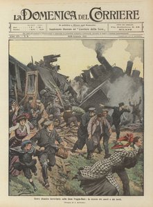 フォッジャバリ線での深刻な鉄道災害、死者と負傷者の捜索