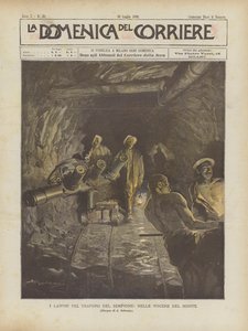 ヴィシェレデルモンテのシンプロントンネルの作品 作： Achille Beltrame