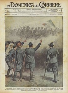 祖国の聖地の擁護者への戦争の切断 作： Achille Beltrame
