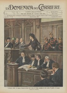 有名な裁判、パリ・アサイジング前のシュタインハイルさん、殺害の罪に問われたのですか 作： Achille Beltrame