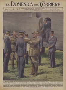 デュースはイタリア中部の空港に搭乗している5人の飛行士を歓迎しますか？