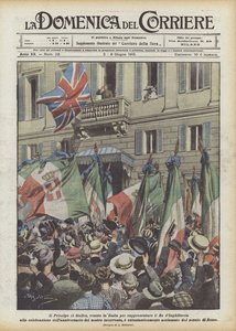 プリンスオブウェールズは、お祝いにイギリスの王を代表するためにイタリアに来ましたか？