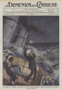 ガンベッタの司令官は、彼を救いたい人に叫んだ後、自殺します。 作： Achille Beltrame