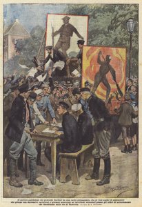 ポーランド人の愛国的な熱情 作： Achille Beltrame