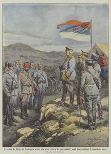 モンテネグロの古いニコラス王は、彼の兵士の最初の勝利に参加しましたか？ 作： Achille Beltrame