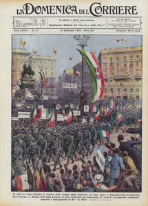 イタリアのすべての都市で、作戦からの部隊の帰還はデモを引き起こしましたか？ 作： Achille Beltrame