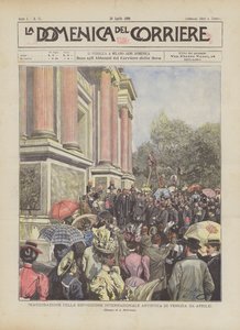 ヴェネツィア国際芸術展の発足（4月24日） 作： Achille Beltrame