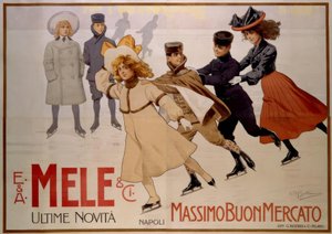 青年アイススケーター-ポスター1902 作： Achille Beltrame