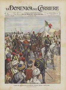 フェラーリ枢機卿と一緒にイタリア巡礼がエルサレムに到着 作： Achille Beltrame