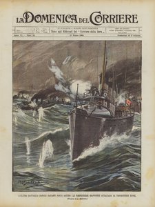 ポルトアルトゥーロ前での最後の海戦、日本の魚雷艇がロシアの魚雷艇を攻撃