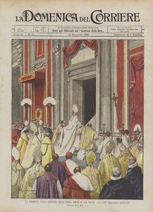 ジュビリー年の終わりに聖ペテロの聖なる扉の閉会式 作： Achille Beltrame