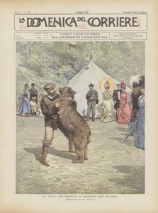 クマとモルフェッタの王子の戦い 作： Achille Beltrame