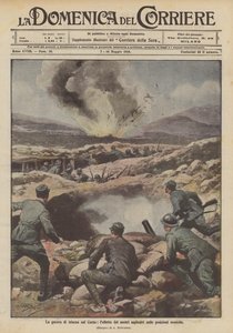 カルストでの塹壕戦、敵陣地への爆薬の影響
