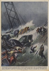 カリフォルニアの恐ろしい洪水 作： Achille Beltrame
