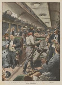 アメリカでの生活、すべての旅行者を略奪した仮面の旅団に襲われた列車