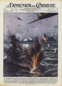 地中海でのイタリアの勝利 作： Achille Beltrame