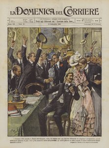 ロシアと日本の間の平和の発表 作： Achille Beltrame