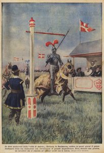 ハムレット市の中世のお祭り 作： Achille Beltrame