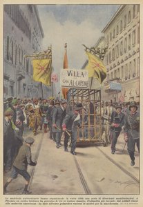 大学の新入生は、さまざまな都市で多くの楽しいイベントを開催しています 作： Achille Beltrame