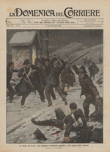 任務の犠牲者、ランゾトリネーゼで2人のカラビニエリが残忍に攻撃し負傷 作： Achille Beltrame