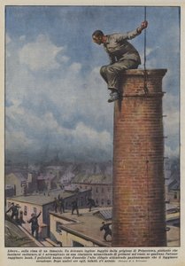 自由？煙突の上に 作： Achille Beltrame