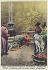 皇帝と若い雄牛 作： Achille Beltrame