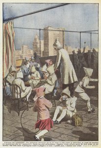 高層ビルの冬 作： Achille Beltrame