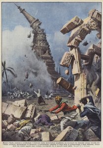 インドの中央部と西部はガンドス朝の反乱、地震？