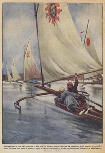 氷上でのセーリング 作： Achille Beltrame