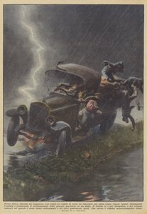 シエナでは、雷雨の間に、稲妻が彼らが乗っていたトラックに衝突しましたか？