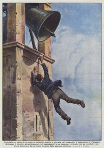 セクストンが鐘楼にいる間、拍手で空中に突き出されましたか？ 作： Achille Beltrame