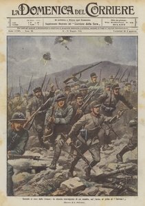 塹壕を離れると、カルストへの攻撃の圧倒的な勢いがサボイの叫びに！