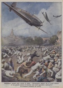 インドにおける反乱の流血のエピソード 作： Achille Beltrame