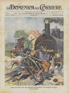 サロノセレーニョ鉄道線への悲劇的な投資、サロノから2 km 作： Achille Beltrame