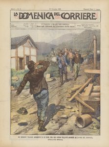 シンプロン作品を担当するイタリア人労働者の間で14日に起こった悲劇的なエピソード