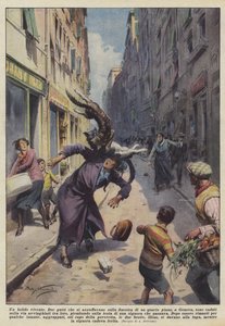 生きている火の玉 作： Achille Beltrame