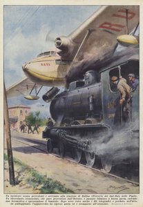 プーリア州のゾリーノ（フェロヴィデルシュドエスト）駅で前例のない事故が発生しました 作： Achille Beltrame